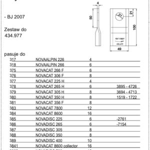 Nożyk kosiarki - LEWY - 434.973.999 - Pottinger