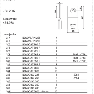 Nożyk kosiarki - PRAWY - 434.974.999 - Pottinger
