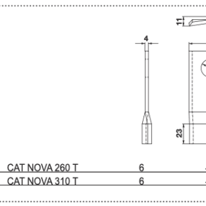 Nożyk kosiarki - LEWY - 434.971 - Pottinger