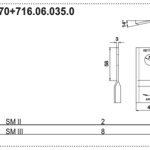 Nożyk kosiarki - PRAWY - 434.980 - Pottinger