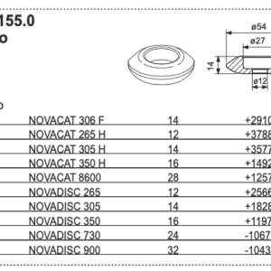 Tulejka - 380.60.155.0 - POTTINGER