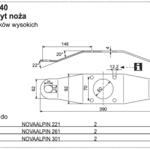 Docisk noża - 434.140 - POTTINGER