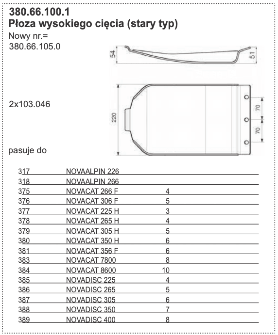 Płoza kosiarki - wysokiego cięcia (stary typ) - 380.66.100.1 - Pottinger 1 Płoza kosiarki - wysokiego cięcia (stary typ) - 380.66.100.1 - Pottinger