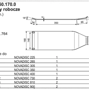 Płoza robocza - Wewnętrzna - 385.60.170.0 - Pottinger