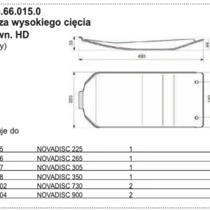 Płoza kosiarki - WEWNĘTRZNA - Wysokiego cięcia HD (stary) - 385.66.015.0 - Pottinger