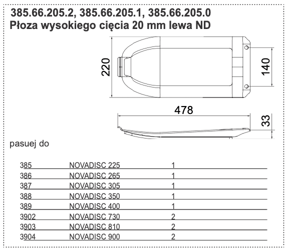 Płoza kosiarki - LEWA - wysokiego cięcia 20 mam ND - 385.66.205.2 - Pottinger 1 Płoza kosiarki - LEWA - wysokiego cięcia 20 mam ND - 385.66.205.2 - Pottinger