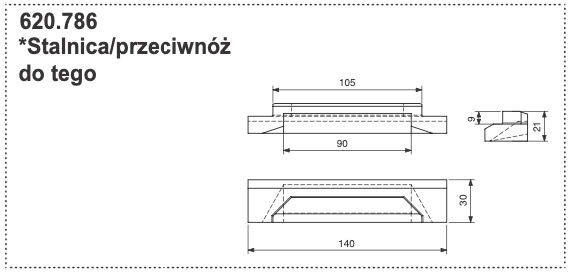 Stalnica - przeciwnóż kosiarki - 620.786 - Pottinger 1 Stalnica - przeciwnóż kosiarki - 620.786 - Pottinger
