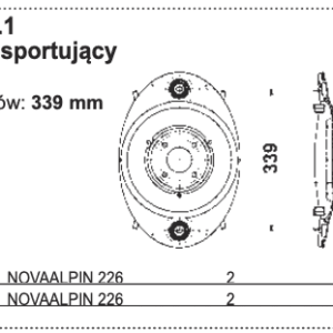 318.60.270.1 - Bęben transportujący Odstęp otworów: 339 mm - POTTINGER