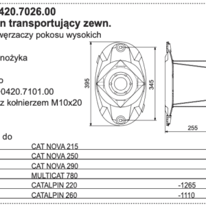 88+2420.7026.00 Bęben transportujący zewn. Do zawężaczy pokosu wysokich - POTTINGER