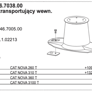 88+2446.7038.00 Bęben transportujący wewn. - POTTINGER