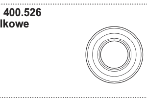 Łożysko kulkowe 6208 2N/C3 - 400.526 - POTTINGER