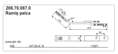 Ramię palca 1 Ramię palca