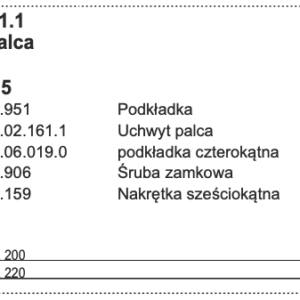 Uchwyt zęba - 022.02.161.1 - POTTINGER