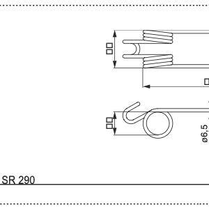 Palec zgrabiarki - ząb sprężysty - 436.017 - Poettinger
