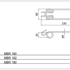 Palec zgrabiarki - ząb sprężysty - 436.020 - Poettinger