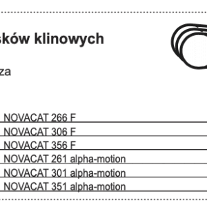 Zestaw pasków klinowych 900 obr/min do spulchniacza - 460.217 - Pottinger