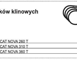 Zestaw pasków klinowych do napędu