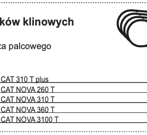 Zestaw pasków klinowych 860 obr/min do spulchniacza palcowego