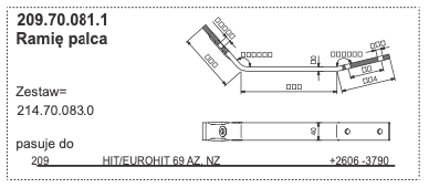 Ramię palca 1 Ramię palca