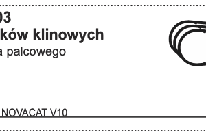 Zestaw pasków klinowych do spulchniacza palcowego 710 obr/min