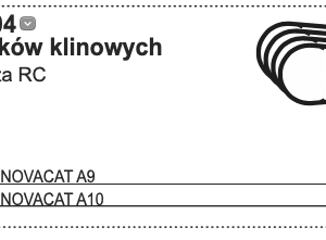 Zestaw pasków klinowych do spulchniacza RC