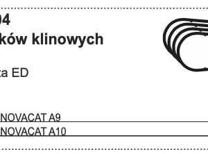 Zestaw pasków klinowych do spulchniacza ED 700 obr./min