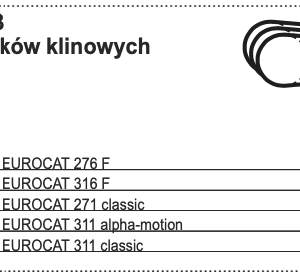 Zestaw pasków klinowych do napędu - 460.218.003 - Pottinger