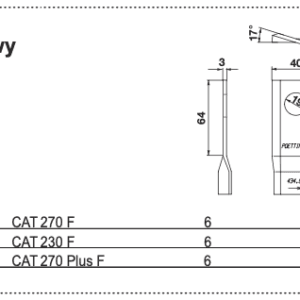 Nożyk kosiarki - LEWY - 434.998 - Pottinger