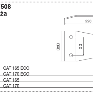 Uchwyt noża - 25+151017508 - POTTINGER