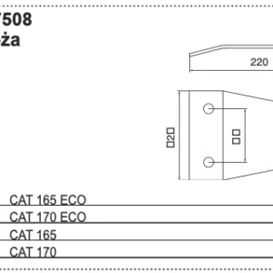 Uchwyt noża - 25+151017508 - POTTINGER