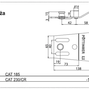 Docisk noża - 434.111 - POTTINGER