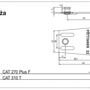 Docisk noża - 434.121 - POTTINGER