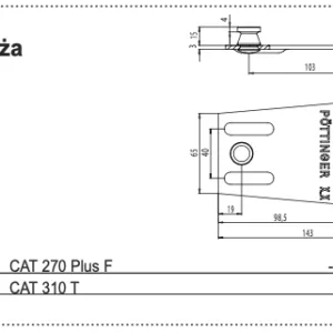 Docisk noża - 434.121 - POTTINGER