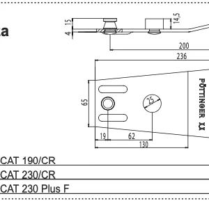 Docisk noża - 434.124 - POTTINGER