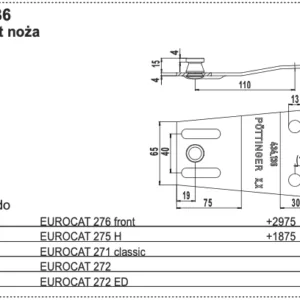 Docisk noża 4 mm - 434.136 - POTTINGER