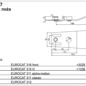 Docisk noża - 434.137 - POTTINGER