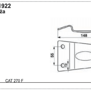 Docisk noża - 70+1650 1922 - POTTINGER