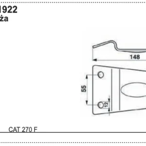 Docisk noża - 70+1650 1922 - POTTINGER