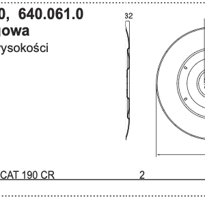 Talerz roboczy 864mm - 640.061.0 - Pottinger