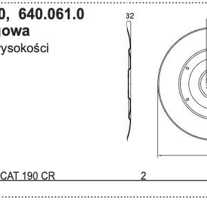 Talerz roboczy 864mm - 640.061.0 - Pottinger