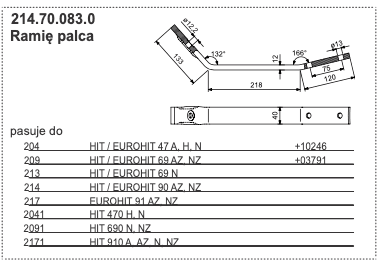 Ramię palca 1 Ramię palca