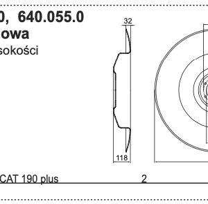 Talerz roboczy QSTE 864 mm - 640.055.0 - Pottinger