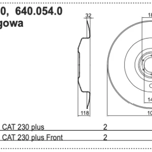 Talerz roboczy 1064mm - 640.054.0 - Pottinger