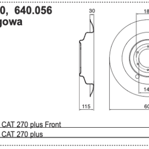 Tarcza roboczy 605mm - 333.60.003.0 - Pottinger