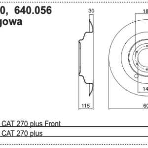 Tarcza roboczy 605mm - 333.60.003.0 - Pottinger