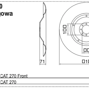 Talerz roboczy 605mm - 333.61.012.0 - Pottinger