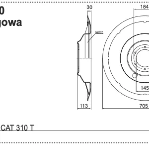 Tarcza ślizgowa - 337.65.095.0 - Pottinger