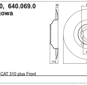 Tarcza ślizgowa - 640.069.0 - Pottinger