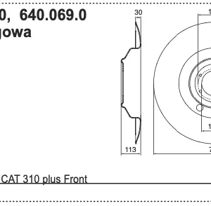 Tarcza ślizgowa - 640.069.0 - Pottinger