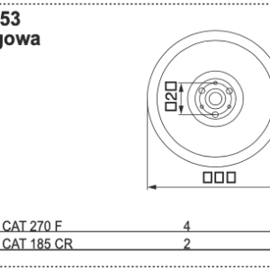 Tarcza ślizgowa średniego cięcia - 0658 9153 - Pottinger